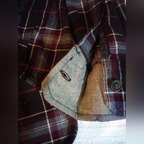 Eddie Bauer Long Sleeve Cotton Flannel Multi Color Stripes Shirt Men's 2XL - Picture 8 of 10